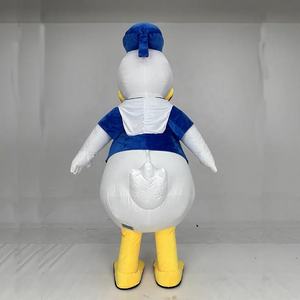 Costume de mascotte gonflable de canard rose et bleu <span class=keywords><strong>Donald</strong></span> adulte vacances professionnelles anniversaire Noël - Product Image 3