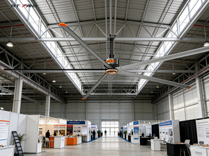 Ventilateur de plafond industriel HVLS RTFANS pour grandes surfaces commerciales, options de taille 5,5 / 6,1 / 7,3 mètres, tension optimisée - Product Image 6
