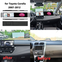 Autoradio Android 12.3 pouces double unité principale stéréo pour Toyota Corolla 2007-2012 2K écran Audio stéréo avec processeur Qualcomm