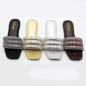 <span class=keywords><strong>Sandalias</strong></span> <span class=keywords><strong>Planas</strong></span> de Verano con Pedrería Brillante para <span class=keywords><strong>Mujer</strong></span>, Estilo Moderno, <span class=keywords><strong>Sandalias</strong></span> 2026 - Product Image 2