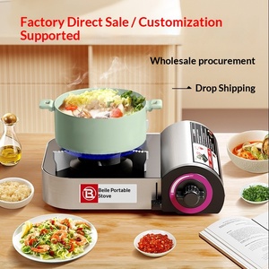 Fornello a <span class=keywords><strong>Gas</strong></span> Butano Portatile Beile con Dispositivo di Accensione - Per Uso Esterno e in Auto, Ideale per Hot Pot, Barbecue e Cucina Domestica - Product Image 4