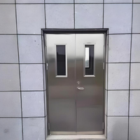 Porte affleurante ignifuge d'acier inoxydable SS304 avec la barre de panique