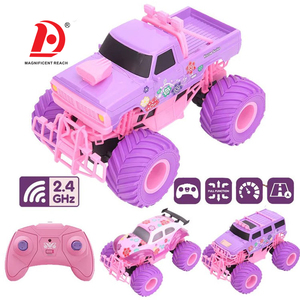 HUADA Gril regali rosa elettrico Off-Road grande ruota RC giocattoli ad alta velocità <span class=keywords><strong>viola</strong></span> camion telecomandati giocattoli per bambini - Product Image 1
