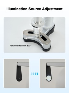 Microscopio de lámpara de hendidura portátil LED Aist Optics para uso oftalmológico y veterinario, diseño de lámpara de hendidura de mano para examen oftalmológico, color blanco - Product Image 2
