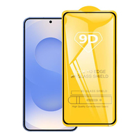Protection d'écran en verre trempé 9D 9H à couverture intégrale pour Samsung S25FE S24 Ultra S23 Plus S22 S21 S20 Note10 Lite