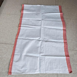 Cordon robuste 50kg-100kg agricole Karung Plastik PP <span class=keywords><strong>sac</strong></span> de <span class=keywords><strong>sac</strong></span> tissé en polypropylène sacs d'engrais d'alimentation de riz - Product Image 1