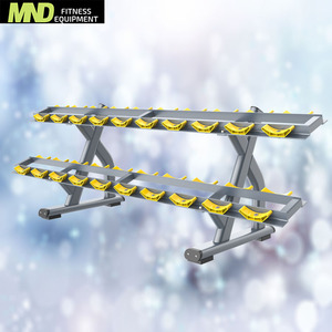 Support de rangement pour haltères à deux niveaux, robuste, pour salle de sport et centre de fitness - Product Image 5