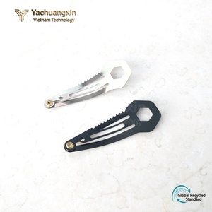 Pinza para el cabello multifuncional de acero inoxidable EDC, pinza para el cabello de metal para exteriores, herramienta de autodefensa y primeros auxilios - Product Image 2