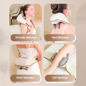 Alta calidad 3D Mini Trapecio hombro y cuello masajeador portátil cuello masajeador con calor inteligente cuello masajeador almohada - Product Image 4