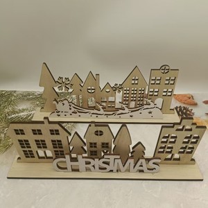 <span class=keywords><strong>Buon</strong></span> <span class=keywords><strong>natale</strong></span> <span class=keywords><strong>e</strong></span> felice <span class=keywords><strong>anno</strong></span> nuovo case hanno portato luce casa in legno decorazioni natalizie 2024 - Product Image 3