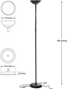 Promotion Flash <span class=keywords><strong>Amazon</strong></span> : <span class=keywords><strong>Lampadaire</strong></span> <span class=keywords><strong>LED</strong></span> Torchère Haut sur Pied pour Salons, Bureaux et Décoration Intérieure - Product Image 2