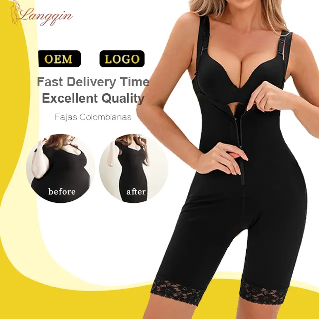 Fajas Colombianas Shapewear Post Surgery Compression Girdle tummy control Bodysuit Full Body bodyshapers for women shapewear