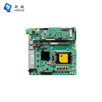 Placa Base Industrial Mini ITX LGA1151 Z390 2 DDR4 HD EDP LVDS Pantalla 4K 4 RJ45 LAN 2 RS232 COM WIN7 10 Linux DC 12V-24V