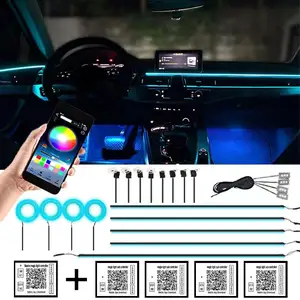 Coche Sinfonía Led línea fría luz RGB Dream Color LED interior ambiente luces