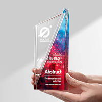 Trophée de récompense personnalisé pour le personnel créatif et remarquable, trophée d'équipe championne, impression couleur UV, trophée en cristal