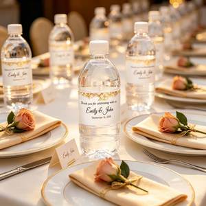 Custom Wedding Welcome Water <b>Bottle</b> Labels, Water <b>Bottle</b> <b>Sticker</b> for Events, Wedding Favors, Reception Decoration - Product Image 3