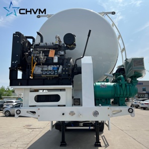 Nouvelle semi-<span class=keywords><strong>remorque</strong></span> citerne verticale en acier CHVM à 4 essieux pour ciment en vrac, capacité 50 m³, roues 12R22.5, charge utile >30000 kg pour poudre – Vente chaude - Product Image 4