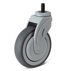 Roulette d'équipement hospitalier de 4 pouces Roulette Hopital Lockable 100mm TPR Medical Casters Wheel - Product Image 6