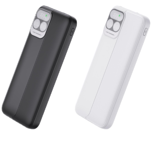 Smart Mobile Power Bank  10000mah 20000mah Portable Type C 22.5w Pd Fast Charging Powerbank With Digital Display Custom Logo