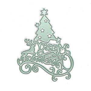 AAGU matrices de découpe en métal décoration joyeux noël arbre maison bonhomme de neige moules Scrapbook <span class=keywords><strong>Album</strong></span> déco artisanat cartes modèle de pochoir - Product Image 6