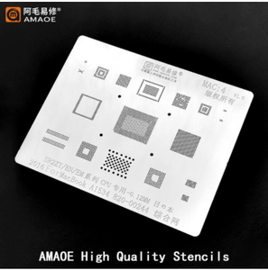 Amaoe สำหรับ MACBOOK MAC Pro A2159,A1706 A1707 A1534พาวเวอร์ชาร์จ USB <span class=keywords><strong>CPU</strong></span> RAM SSD DDR BGA Reballing ลายฉลุความหนา0.12มม. - Product Image 5