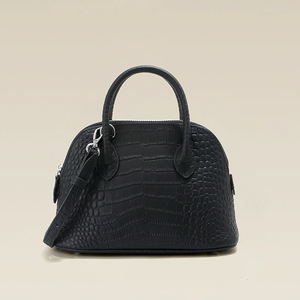 Sac à main en cuir véritable pour femme, grande capacité, motif crocodile, en cuir de vachette première couche, vente en gros - Product Image 4