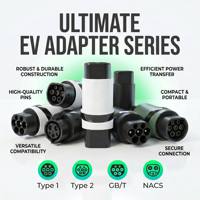Adaptateur de chargeur de véhicule électrique GB/T vers J1772, affichage numérique LED portable, moniteur de puissance pour norme chinoise vers norme américaine, prix OEM