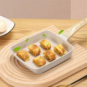 Poêle carrée antiadhésive épaissie pour cuisine, idéale pour omelettes, rouleaux d'œufs, steaks, petit-déjeuner, petite poêle à frire, ustensile de cuisson - Product Image 3