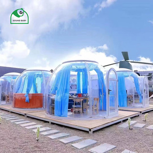 Có thể gập lại di chuyển chất lượng cao bong bóng sang trọng LềU Nhà ở Inflatable bong bóng lều cắm trại ngoài trời cho các sự kiện nhựa Lều tuyết - Product Image 6