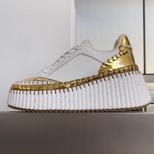 Chaussures de marche pour hommes à bout fermé, en maille et cuir véritable, à plateforme, à lacets, avec amorti – Luxe et haute qualité - Product Image 5