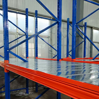 Estanterías Industriales para Almacenamiento, Sistema de Estanterías para Palés, Acero Q235B para Centros de Almacenamiento en Frío con Acabado con Recubrimiento en Polvo