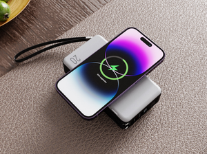 Accessoires mobiles 2026, <span class=keywords><strong>chargeur</strong></span> sans fil 20000mAh, charge <span class=keywords><strong>rapide</strong></span>, batterie <span class=keywords><strong>externe</strong></span>, banques d'alimentation, personnalisables - Product Image 2