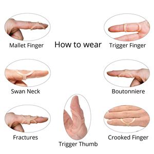 5 pz stecca da pollice stecche da dito per raddrizzare il grilletto stecca da dito per anulare - Product Image 2