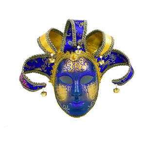 <span class=keywords><strong>Venise</strong></span> italienne pleine tête adulte femme maquillage du visage poudre d'or Yin-Yang <span class=keywords><strong>masque</strong></span> facial costume de fête et de danse - Product Image 2