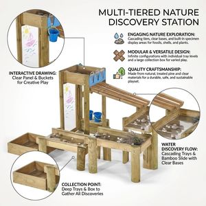 Juego de muebles modernos Montessori para niños, jardín de infantes, cascada de agua corriente al aire libre, centro de juegos, juguete sensorial, escuela, Hotel - Product Image 3