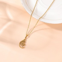 Collar de Joyería de Moda con Colgante de Acero Inoxidable de Titanio con Caligrafía Árabe Islámica de Alta Calidad para Hombres y Mujeres al por Mayor