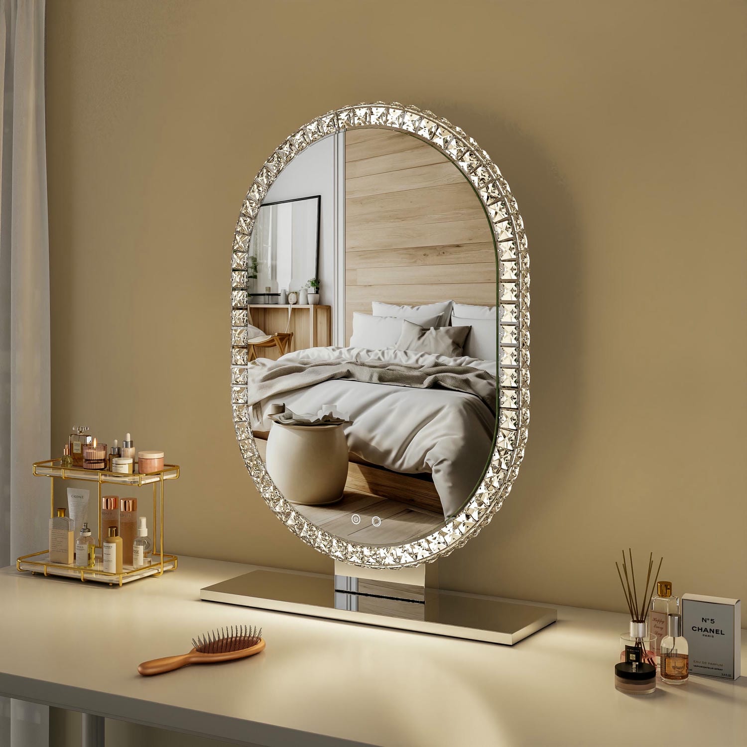 DP503 Crystal Vanity Mirror