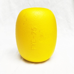 YQE-25 China Factory Yellow Oval EVA Float Cylindrical Plastic Floating <strong>Light</strong> <strong>Buoy</strong> Fishing Net Float - Product Image 5