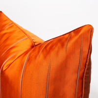 Housse de coussin à rayures orange 18X18 20X20inches Jacquard taie d'oreiller haute qualité généreuse décoration de la maison canapé coussin Coverf