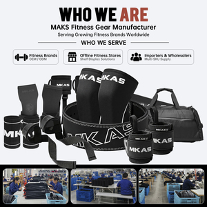 MKAS Ginocchiere a Compressione di Alta Qualità per Sollevamento <span class=keywords><strong>Pesi</strong></span>, Regolabili, per Palestra, Squat e Powerlifting - Product Image 4