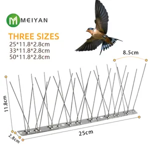 Stainless Steel Bird Spike Anti Climbing And Anti Stealing 304 Stainless Steel Bird Spike