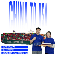 Transitaire DDP, fret commercial Chine vers États-Unis, Canada, Pologne, Allemagne, France, transport maritime et routier, taxes payées, livraison porte-à-porte, fournisseur Amazon FBA 3PL