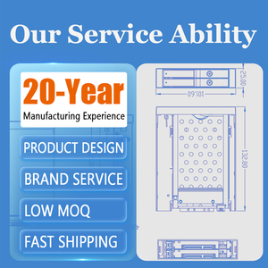 Unestech 2.5inch 4 bay để 5.25 HDD di động giá hot swappable SATA III bảng nối đa năng với khóa Khóa cho máy chủ PC NAS lưu trữ - Product Image 6