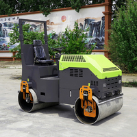 1 tonne 2 tonne 3,5 tonne compactage vibrant rouleau de route machine asphalte tour sur mini compacteur pour l'industrie de la construction