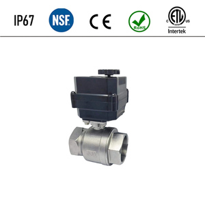 Válvula de Bola Motorizada Flomarvel Fh-b Ip67 de 2 Vías, Acero Inoxidable SS304, DN50, NSF61, Normalmente Cerrada, 12V, 110V, 24V, 120V, 220V, Precio Bajo - Product Image 2