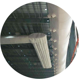 Conductos de Ventilación Rectangulares de Tela Flexible, Sistema de Dispersión de Aire Textil <span class=keywords><strong>para</strong></span> HVAC, <span class=keywords><strong>para</strong></span> <span class=keywords><strong>Restaurantes</strong></span> y Cocinas Comerciales - Product Image 1