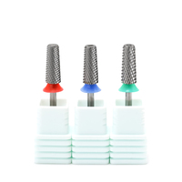 Nouvelles petites fraises coniques en carbure pour ongles 5.35 – Embout de ponceuse électrique sûr pour ongles, petit baril pour lissage des ongles naturels et polissage du gel