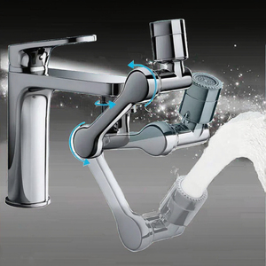 Universal Multi-Functional Faucet <strong>Shower</strong> Head Converter Rotating Mechanical Arm Splash-Proof Bubble Maker Filter Modern <strong>Kitchen</strong> - Product Image 3