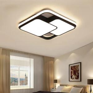 Оптовая продажа, Светильники для спальни, современные квадратные светодиодные потолочные светильники, декоративное освещение для дома и комнаты, приглушаемая Светодиодная потолочная лампа - Product Image 5