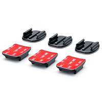 Kit de fixation adhésive HONGDAK pour GoPro Hero 13 12 11 10 9, montage sur casque plat et incurvé pour accessoires de caméra d'action DJI